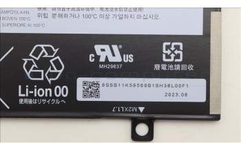 Lenovo 5B11K59566 BATTERY 2cell 35.6Wh 7.76V L22B2PH1 BYD