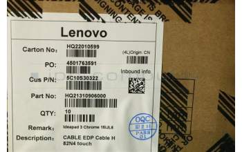 Lenovo 5C10S30322 CABLE EDP Cable H 82N4 touch