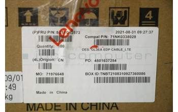 Lenovo 5C11C12573 CABLE FRU Displaykabel LTE