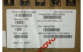 Lenovo 5C11C12584 CABLE FRU Displaykabel_LTE