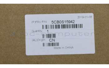 Lenovo 5CB0S15942 COVER Lower case C 81J7 PG_Grey WW