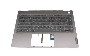 5CB0U43207JEKS Original Lenovo Tastatur inkl. Topcase DE (deutsch) grau/grau mit Backlight