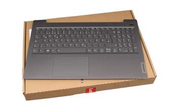 5CB1A24895 Original Lenovo Tastatur inkl. Topcase DE (deutsch) grau/grau mit Backlight