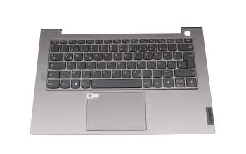 5CB1B32916 Original Lenovo Tastatur inkl. Topcase DE (deutsch) grau/grau mit Backlight