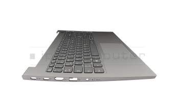 5CB1B34829 Original Lenovo Tastatur inkl. Topcase DE (deutsch) grau/grau mit Backlight