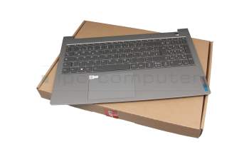 5CB1B34970 Original Lenovo Tastatur inkl. Topcase DE (deutsch) grau/grau mit Backlight