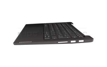 5CB1C13390 Original Lenovo Tastatur inkl. Topcase DE (deutsch) dunkelgrau/grau mit Backlight