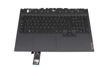 5CB1C74748 Original Lenovo Tastatur inkl. Topcase DE (deutsch) schwarz/schwarz mit Backlight RGB