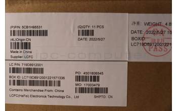 Lenovo 5CB1H95531 COVER LCD Cover L 82SF METAL_A/B