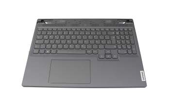 5CB1L56029 Original Lenovo Tastatur inkl. Topcase DE (deutsch) grau/grau mit Backlight