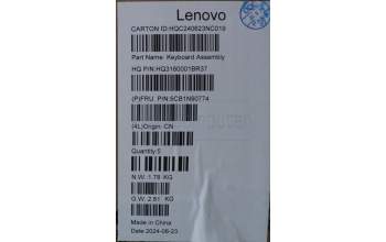 Lenovo 5CB1N90774 Tastatur inkl. Topcase ASM FRA/ENG H 83E3 LG