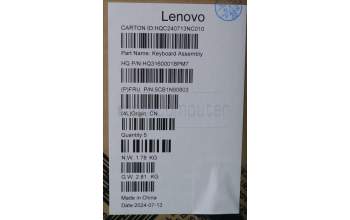 Lenovo 5CB1N90803 Tastatur inkl. Topcase ASM SWS H 83E3 LG PST