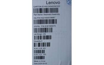 Lenovo 5CB1N95075 Tastatur inkl. Topcase ASM FRA H 83DS FP LG