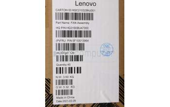 Lenovo 5F10S13964 Lüfter System LüfterH82L5_L_R_DisFCN