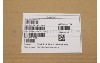 Lenovo 5F10S13977 Lüfter CPU Lüfter H 20WH FCN