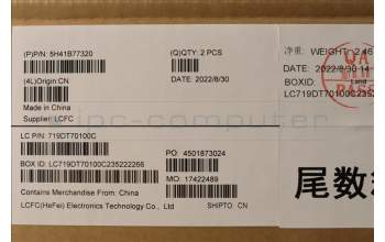 Lenovo 5H41B77320 HEATSINK JP610_THM_ASSY_N20P Delta