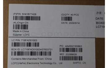 Lenovo 5H41B77428 HEATSINK LX3E0_UMA_SINGLE_THMASSYTOSHIBA