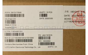 Lenovo 5M10V75648 MECH_ASM Base Cover,GY,AL,WLAN