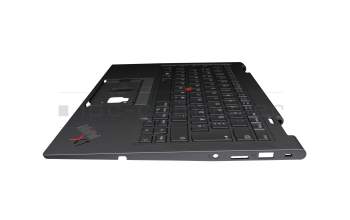 5M11C40999 Original Lenovo Tastatur inkl. Topcase DE (deutsch) grau/grau mit Backlight und Mouse-Stick