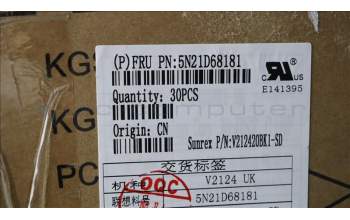 Lenovo 5N21D68181 NB_KYB CS22 FL TOP,BK-BL,SRX,SWE/FIN