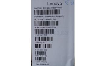 Lenovo 5SB0S32064 SPEAKERINT Speaker H 21NH L+R