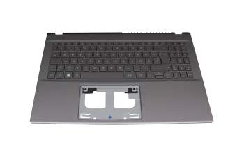 6BK3BN2014 Original Acer Tastatur inkl. Topcase DE (deutsch) grau/grau mit Backlight