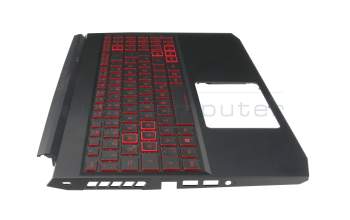 6BQAZN2014 Original Acer Tastatur inkl. Topcase DE (deutsch) schwarz/rot/schwarz mit Backlight