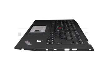 6K+NDD0.T20U Original Lenovo Tastatur inkl. Topcase UK (englisch) schwarz/schwarz mit Backlight und Mouse-Stick