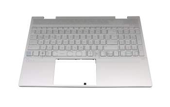 7116983700002 Original HP Tastatur inkl. Topcase DE (deutsch) silber/silber mit Backlight (DSC Grafik)