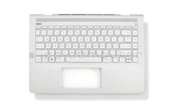 71NFK132060 Original HP Tastatur inkl. Topcase DE (deutsch) silber/silber mit Backlight