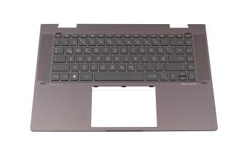 7H2440 Original HP Tastatur inkl. Topcase DE (deutsch) schwarz/grau mit Backlight