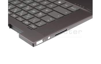 7H2440 Original HP Tastatur inkl. Topcase DE (deutsch) schwarz/grau mit Backlight