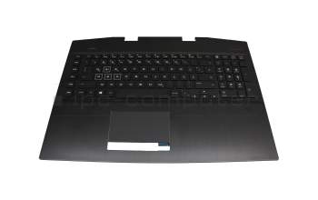 7J20A0 Original HP Tastatur inkl. Topcase DE (deutsch) schwarz/schwarz mit Backlight