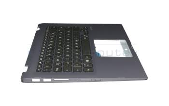 90NB0J71-R31GE1 Original Asus Tastatur inkl. Topcase DE (deutsch) schwarz/blau mit Backlight