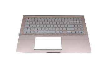 90NB0MI3-R31GE0 Original Asus Tastatur inkl. Topcase DE (deutsch) silber/pink mit Backlight