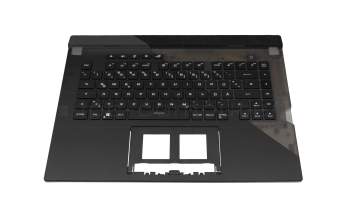 90NR0541-R31GE0 Original Asus Tastatur inkl. Topcase DE (deutsch) schwarz/schwarz/transparent/grau mit Backlight