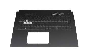 90NR0901-R31GE0 Original Asus Tastatur inkl. Topcase DE (deutsch) schwarz/transparent/grau mit Backlight