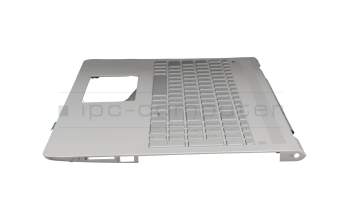 920019-041 Original HP Tastatur inkl. Topcase DE (deutsch) silber/silber mit Backlight