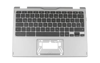 93804FBCK202 Original Acer Tastatur inkl. Topcase DE (deutsch) schwarz/grau