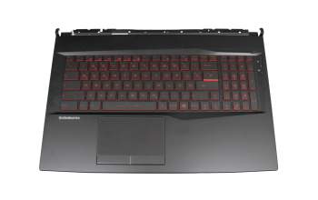 957-17E41E-C02 Original MSI Tastatur inkl. Topcase DE (deutsch) schwarz/schwarz mit Backlight