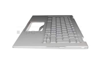 9C-N17EK0080 Original Asus Tastatur inkl. Topcase DE (deutsch) silber/silber mit Backlight