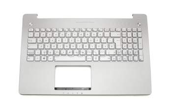 9Z.N8BBU.N0G Original Asus Tastatur inkl. Topcase DE (deutsch) silber/silber mit Backlight