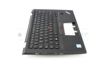 9Z.NCBBW.20G Original Lenovo Tastatur inkl. Topcase DE (deutsch) schwarz/schwarz mit Backlight und Mouse-Stick