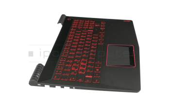 9Z.NDKBN.D0G Original Darfon Tastatur inkl. Topcase DE (deutsch) schwarz/schwarz mit Backlight