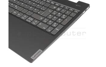 9Z.NDRBN.A0G Original Lenovo Tastatur inkl. Topcase DE (deutsch) dunkelgrau/schwarz mit Backlight