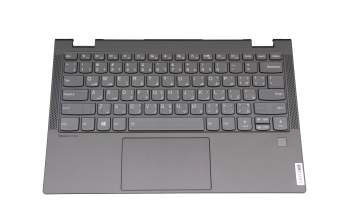 9Z.NDUBQ.S0A Original Lenovo Tastatur inkl. Topcase UAE (arabisch) grau/grau mit Backlight