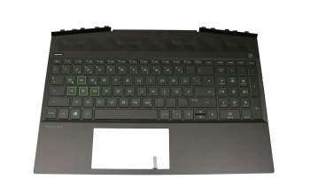 9Z.NEZBC.X0G Original Darfon Tastatur inkl. Topcase DE (deutsch) schwarz/schwarz mit Backlight