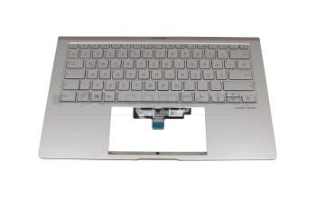 9Z.NFKBU.H0G Original Asus Tastatur inkl. Topcase DE (deutsch) silber/silber mit Backlight