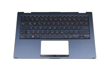 9Z.NFQLN.001 Original Darfon Tastatur inkl. Topcase DE (deutsch) schwarz/blau mit Backlight