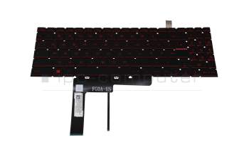 9Z.NK1BN.D0G Original MSI Tastatur DE (deutsch) schwarz mit Backlight (Backlight rot)